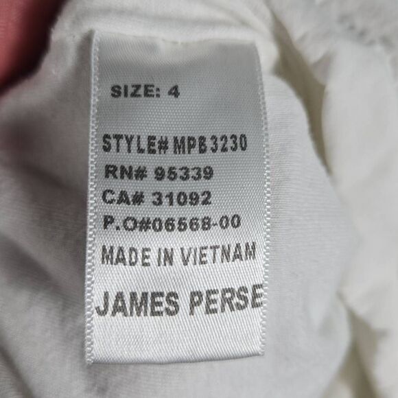 James Perse Poplin Shirt Button Down Double layered Fabric size 4 XL *Stain - Picture 10 of 12